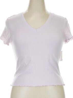 Urban Rebel - Lavender Tee with Lettuce Hem